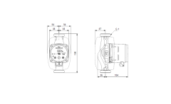 Grundfos ALPHA2 15-60(130 mm) 25-40.000 Kazan İçin Frekans Konvertörlü Sirkülasyon Pompası 6mss 3.4m³/h