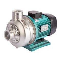Varan DWK150T Açık Çarklı Komple Paslanmaz AISI 316 Santrifüj Pompa Trifaze 1.5 Hp 12 mss 35 m³/h