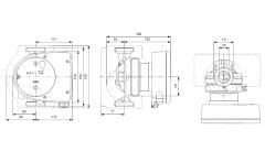 Grundfos MAGNA1 25-80(180 mm) 100-125.000 Kazan İçin Frekans Konvertörlü Sirkülasyon Pompası 8mss 8.5m³/h