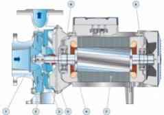 Pedrollo F 65/125B - I Flanşlı Santrifüj Paslanmaz Pompa