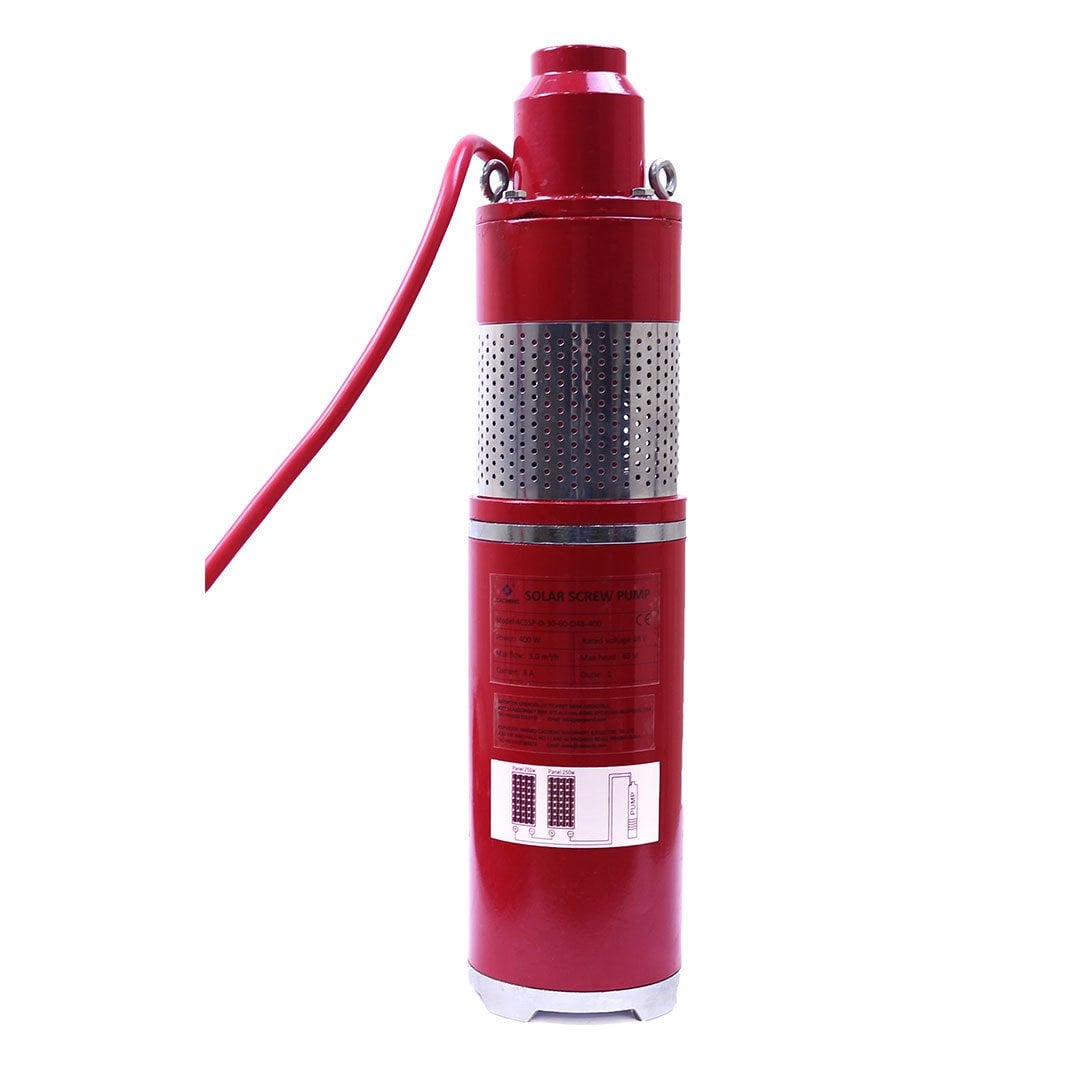 48 Volt Dc Solar Güneş Enerjili Dalgıç Pompa 400 Watt 20 Metre Kablolu 60 Mss 3 m³/h