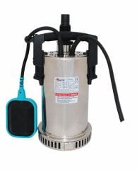 Water Sound QSB-2JH-550 Paslanmaz Gövdeli Drenaj Dalgıç Pompa, Şamandıralı 8 mss 9 m³/h