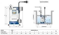 Pedrollo TOP 2 Vortex GM  Flatörlü Plastik Gövdeli Drenaj Dalgıç Pompa