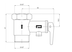 Pakkens Elektrikli Termosifon Emniyet Ventili 9 Bar Mandallı 1/2''