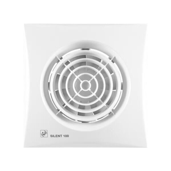 S&P SILENT 100 Mini Aksiyel Fan Tuvalet ve Banyo Aspiratörü 95 m³/h