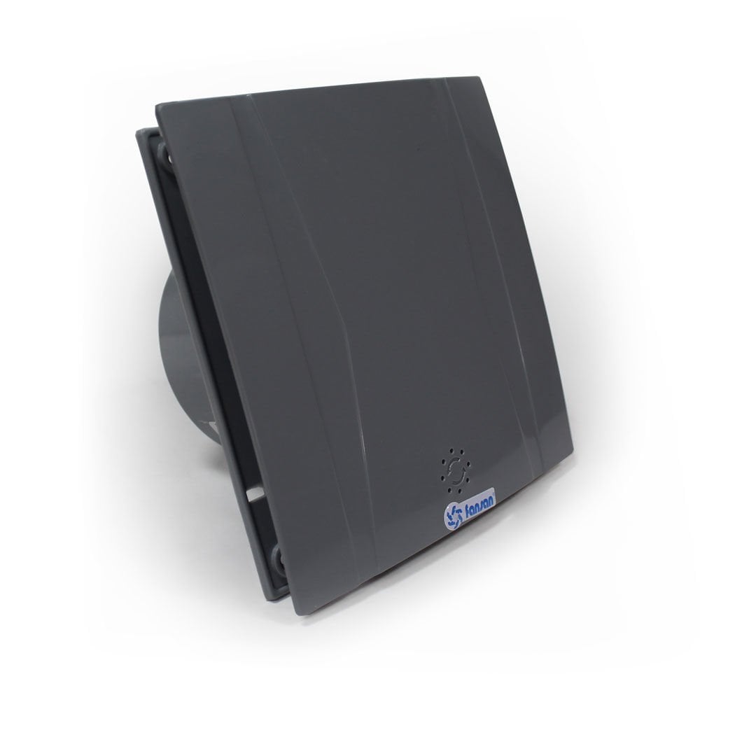 Fansan Dekoratif Gri Banyo Tuvalet Cam Ve Pencere Tipi Aspiratör