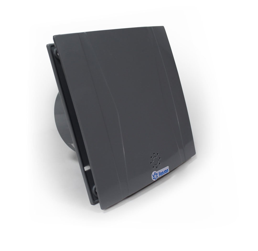 Fansan Dekoratif Gri Banyo Tuvalet Cam Ve Pencere Tipi Aspiratör