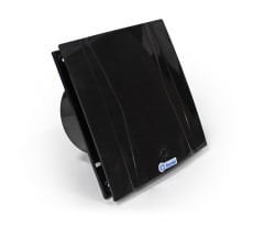 Fansan Dekoratif Siyah Banyo Tuvalet Cam Ve Pencere Tipi Aspiratör