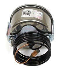 Pakkens Çap 60 0/+200 °C Arkadan Bağlantılı Pano Tip Gazlı Termometre 1mt Pvc Kaplı Kapiler Boyu