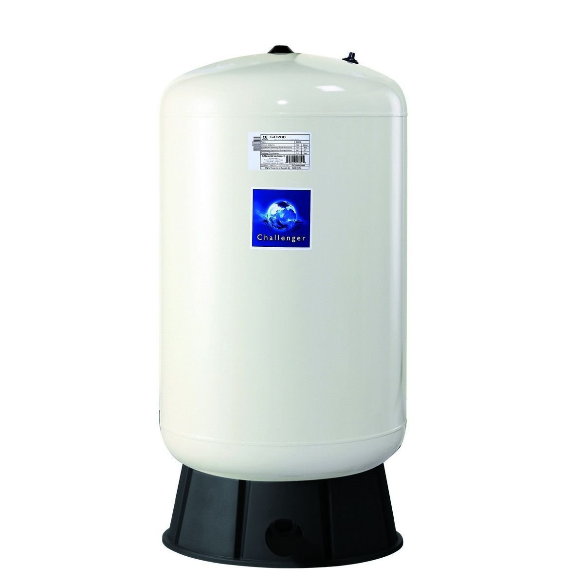 Global 200 Litre Dikey Ayaklı Patlamayan Genleşme Tankı 10 Bar 90 C  1.1/4'' Bağlantı