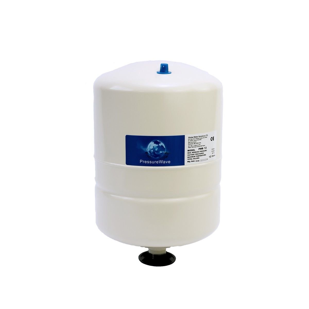 Global 12 Litre Dikey Ayaksız Patlamayan Genleşme Tankı 10 Bar 90 C  1'' Bağlantı