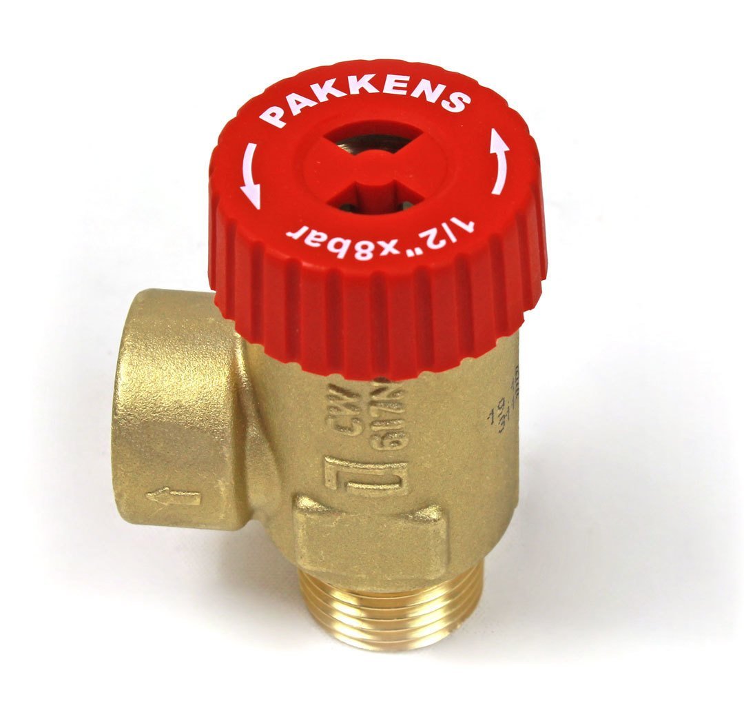 Pakkens 1/2 inch Emniyet Ventili DN15 8 Bar Erkek