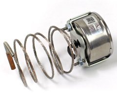 Pakkens Çap 60 0/+250 °C Arkadan Bağlantılı Pano Tip Gazlı Termometre 1mt Paslanmaz Örgülü