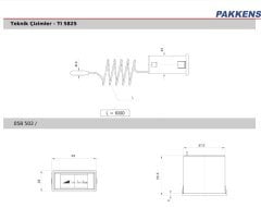 Pakkens 58x25 mm -40/+40 °C Arkadan Bağlantılı Gazlı Termometre 1mt Kapiler Boyu