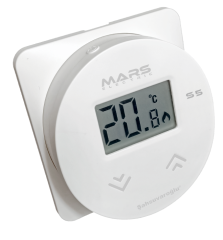 Mars S5 Kablosuz Dijital Oda Termostatı Yüksek Hassasiyetli Beyaz