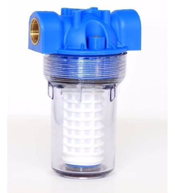 Aquafer 5'' Yıkanabilir Filtre 1/2 inc 50 Mikron Su Süzme Filtresi