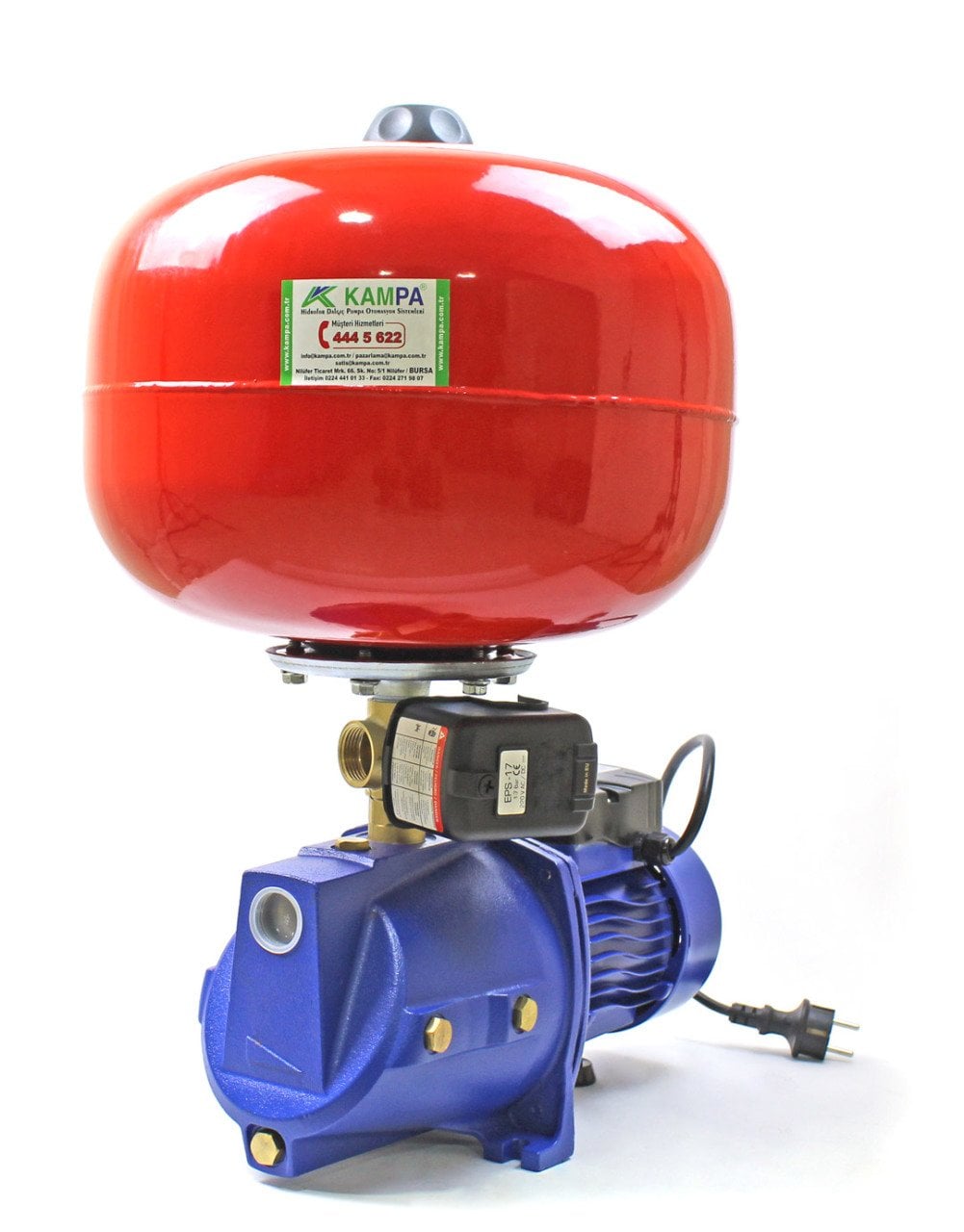 Winpo WNP 150 5 Kat 5 Daire Hidrofor, 24 Litre Tanklı Hidrofor, Ev Tipi Hidrofor