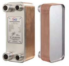 Mit MB-01 - 30 Plaka Kaynaklı Plakalı Isı Eşanjör -Bağlantı 3/4- 1/2 Kapasite 600 Litre/Saat