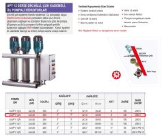Ulusu 3xUPY 12/5 Düşey Milli Kademeli Üç Pompalı Hidrofor 3x3 Hp 380 Volt
