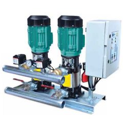 Master 2 MVK 9/7T Dikey Kademeli Çift Pompalı Hidrofor 18 Kat 50 Daire 380 Volt 20 m³/h 90 mss