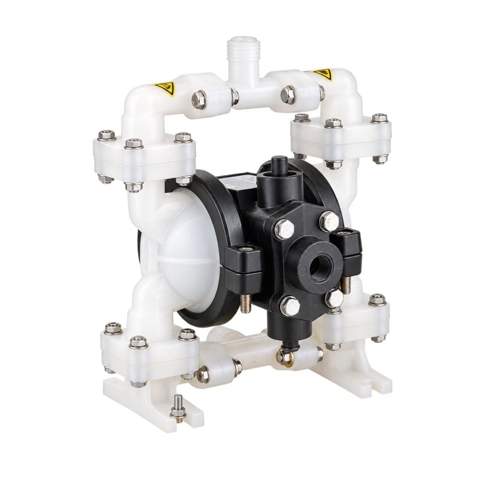Huge Pump-Günalsan HP02 Plastik Polipropilen Gövdeli Diyaframlı Havalı Pompa 15 Lt/Dk 7 Bar 1/4 inch
