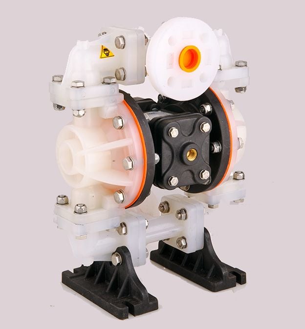 Huge Pump-Günalsan HP05 Plastik Polipropilen Gövdeli Diyaframlı Havalı Pompa 55 Litre/Dakika 7 Bar 3/4 inch