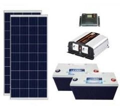 Solar Güneş Enerjili Aydınlatma-Mini Buzdolabı Paketi