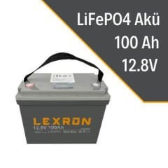 Lexron Lityum Akü, Karavan Aküsü, 100 AH LiFePO4 Akü