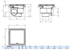 Aircol 250F Tavan Tipi Aspiratör / Fan 150 m³/h