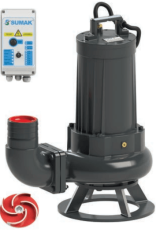 Sumak SDTV 100/4 Foseptik Dalgıç Pompa Trifaze 380V 10 Hp