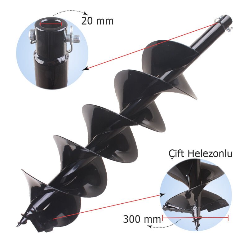 General Power GP-AG63B Toprak Burgu Makinesi 30 cm