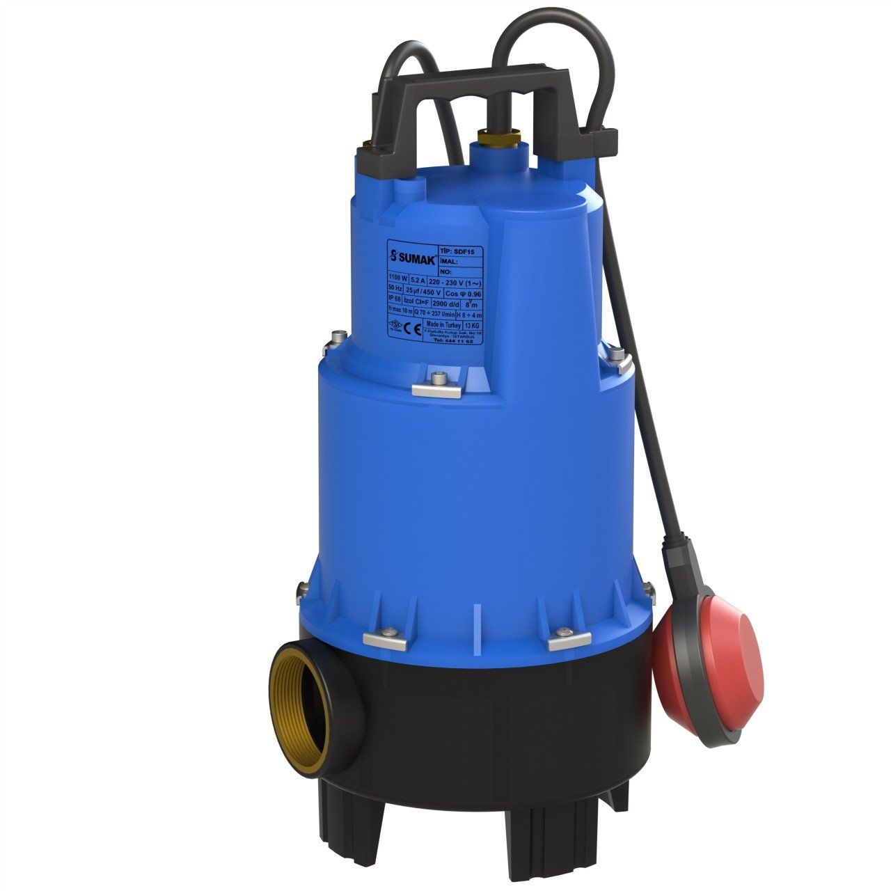 Sumak SDF 18 Foseptik Dalgıç Pompa Monofaze 1.8 Hp Fiyatı