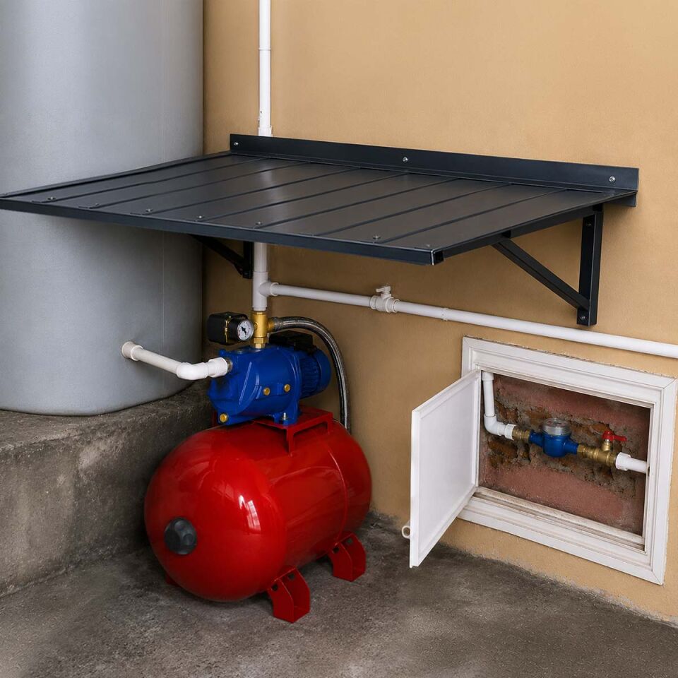 Winpo WNP 100 4 Kat 4 Daire Hidrofor, 50 Litre Yatay Tanklı Hidrofor, Ev Tipi Hidrofor