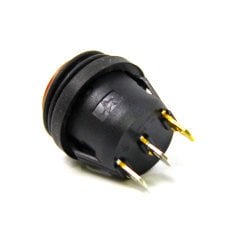 Yuvarlak Körüklü Işıklı Anahtar 50 ADET Turuncu, ON-OFF  3 Pin - Düğme Buton Switch