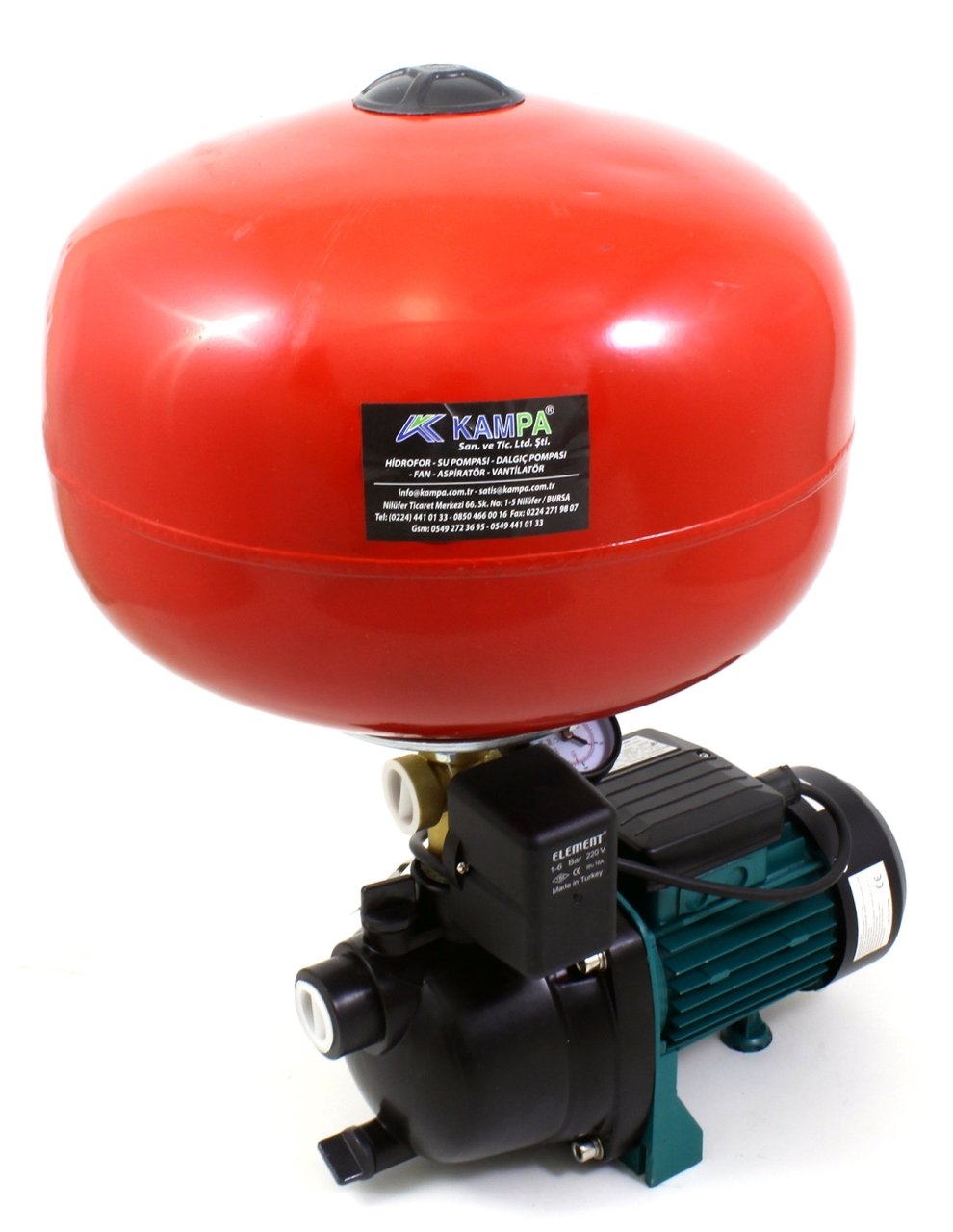 Ulusu JSPM600-H Jet En Ucuz Hidrofor 3 Kat 3 Daire 24 Litre Küre Tanklı